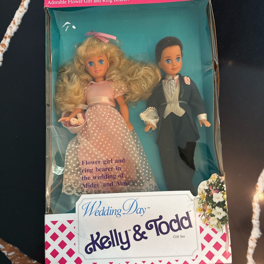 Mattel Pink and Black Dolls & Accessories Set